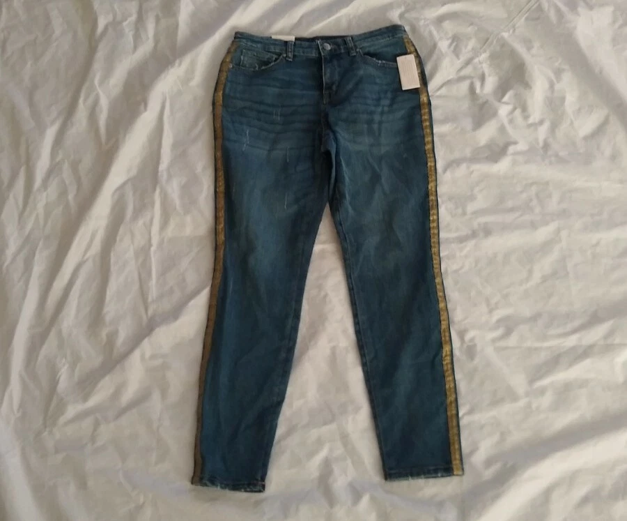 Style & Co. Jeans Size 10 SKINNY Leg Curvy Fit Lanister Blue Retail