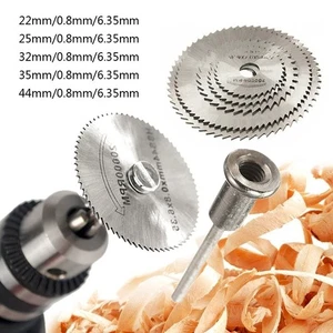 6pcs Coupeurs de scie 22-44mm Mini Circulaire Travail Du Bois Plastique - Picture 1 of 12