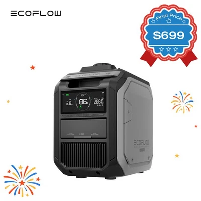 EcoFlow 2000W 智能发电机双燃料液化石油气和燃气动力适用于 DELTA 3 系列 — 第 1/4 张图片