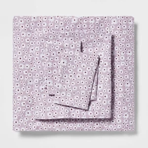 Room Essentials Printed Microfiber Sheet Set - Light Purple Daisy, Full #8282 - Picture 1 of 6