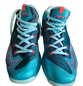 Scarpe da basket Nike LeBron 11 basse turbo verde acqua blu uomo taglia 10 - Foto 1 di 8