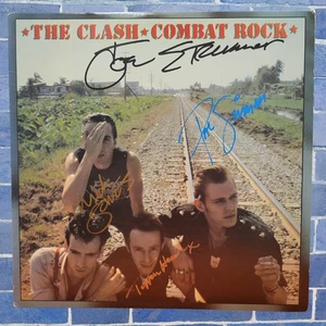 The Clash | Signed lp | 4 members | Combat Rock Masterdisk - Picture 1 of 2