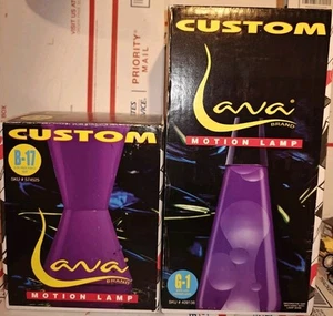 Original Custom LAVA Brand Motion Lamp White Lava, Lavender Liquid Lava Lite - Picture 1 of 3