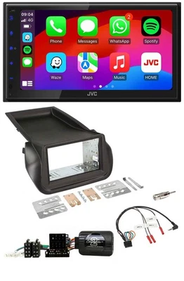 JVC Bluetooth USB Lenkrad 2DIN DAB Autoradio für Citroen Nemo Fiat Fiorino Peuge - Bild 1 von 4