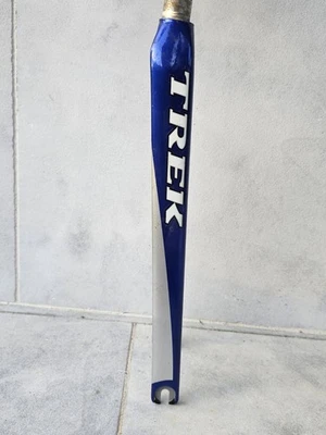 Trek Road Bike Alloy Fork 700c, 1" Threadless, 184mm Steerer – Blue/Silver - Image 1 of 4