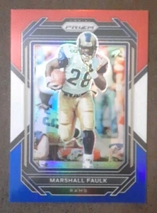 MARSHALL FAULK 2022 Panini Prizm #167 Rosso Bianco Blu Rams.  B2B - Foto 1 di 3
