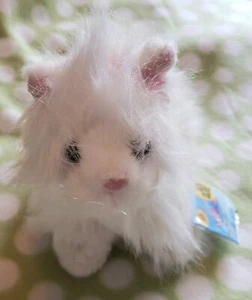 NWT Ganz Webkinz 8" White Persian Kitty Cat Plush - Picture 1 of 3