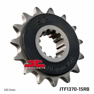 JT Spockets Pignone a SILENZIATO 15 Denti con Passo 525 GOMMATO JTF1370.15RB - Foto 1 di 4