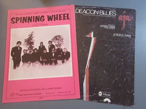 Steely Dan Deacon Blues Sheet Music From Aja + Blood Sweat Tears Spinning Wheel - Picture 1 of 4