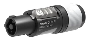 NUEVO Neutrik NAC3FXXB-W-L Powercon Extremo de Cable Salida de Alimentación, Gris 20A/250V (CA) - Imagen 1 de 1