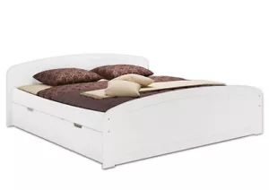 Doppelbett 3 Bettkasten 200x200 Seniorenbett Holzbett Massivholz Zubehör wählbar - Bild 1 von 15
