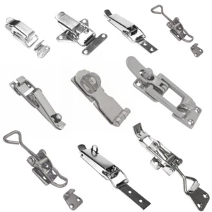 Spannverschluss Edelstahl Haken Hebelverschluss Kistenverschluss Überfalle Box - Bild 1 von 12