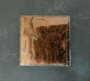 2x2 Tile Italian Metallic Glass Crackled Remodel Accent Kalahari Copper color - Picture 1 of 8