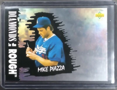 1993 Upper Deck Diamond Gallery Mike Piazza #34 Los Angeles Dodgers - Image 1 of 3