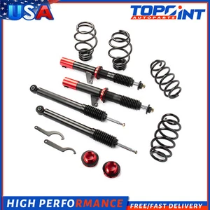 For VW Golf Jetta 2010-2014 Coilovers Shocks Struts Suspension Adj. Height - Picture 1 of 10