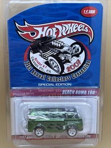 2007 Hot Wheels 21st Convention GREEEN BEACH BOMB TOO 1 of 3000 Make A Wish - Picture 1 of 3