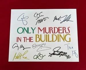 Only Murders in the Building Title Card Cast-Signed - Autograph Reprints - Picture 1 of 6