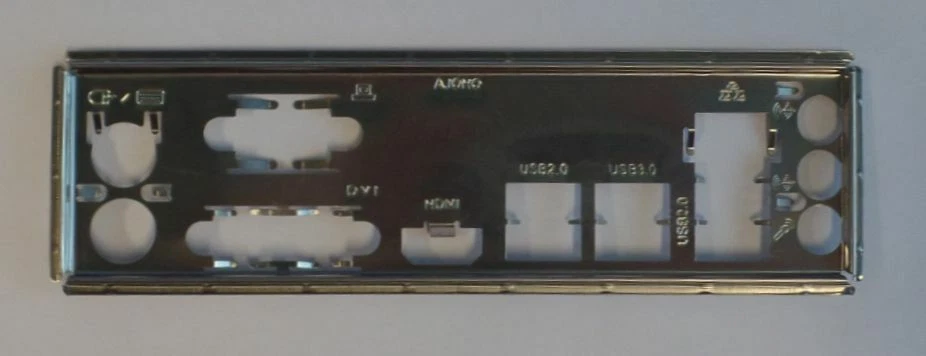 ASRock H61M/U3S3 Blende - Slotblech - I/O Shield   #40243 - Bild 1 von 1