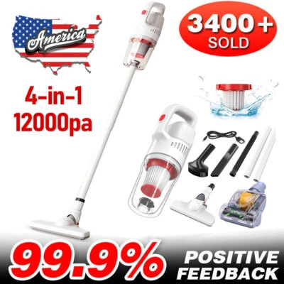 Cordless Vacuum Cleaner Stick Vacuum Suction Car Home Floor Carpet Pet Cleaning - Image 1 of 4