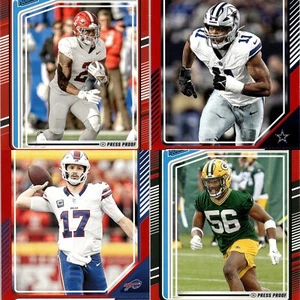 2024 Donruss Football Red Press Proof 1-400 You Pick Complete Your Set - Picture 1 of 10