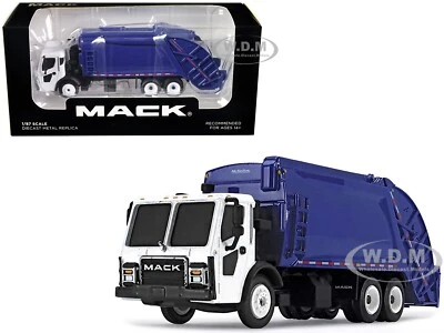 MACK LR W/REAR LOAD REFUSE BODY BLUE 1/87 (HO) DIECAST BY FIRST GEAR 80-0352 - Image 1 of 2