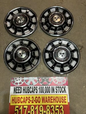 Dodge Truck Van Charger 1969-71 Cuda Coronet 15” juego 4 tapacubos hermoso rojo Foto 1 de 4