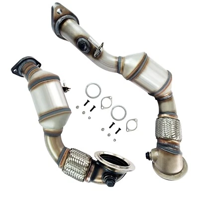 2PCS Set Front Rear For 2007-2010 BMW 335i/335xi/135i 3.0L  Catalytic Converter Foto 1 de 4