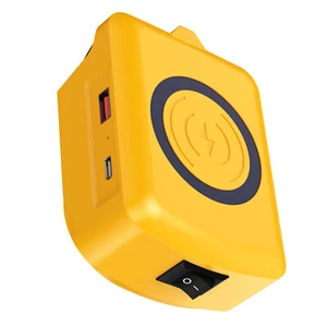 Nowy przenośny adapter ładowarki bezprzewodowej do akumulatorów Dewalt 20V na zewnątrz - Zdjęcie 1 z 11