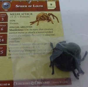 D&D Miniatures Dungeons & Dragons 38 Spider of Lolth C29 ; CE9 Promo - Bild 1 von 1
