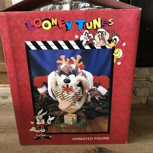 "Figura animada de Navidad Looney Tunes Santa Taz Diablo Tazmaniano 18"" nueva en caja" - Imagen 1 de 5