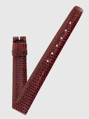 Pulseira Universal Geneve 15mm x 13mm Vintage Borgonha Lagarto - Imagem 1 de 4