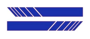 Racing Stripes Decal Side View Mirror, 2 Pcs, Choose Color, Vinyl Car Motorsport - Picture 1 of 23