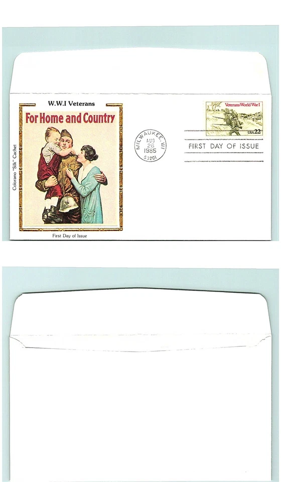 S01-4482, WWI VETERANS, #2154, *COLORANO SILK FDC - Image 1 of 1