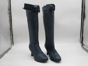 Botas hasta la rodilla de cuero azul AJ Valenci Built for Comfort 260590 para talla 6,5 W - Imagen 1 de 9