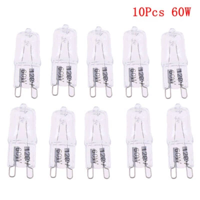 10 PCS G9 120V Light 60W Bulb T4 Bi-Pin Base Dimmable 2700K Warm White - Image 1 of 4