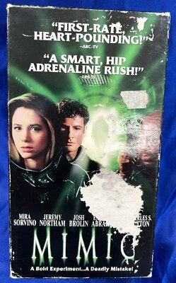Mimic VHS VCR Video Tape Used Movie Jeremy Northam Mira Sorvino - Image 1 of 2