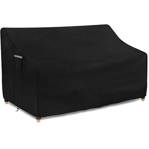 Dokon Housse Banc de Jardin 2 Places Imperméable Tissu Oxford 420D Coupe-Vent... - Photo 1/7