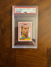 Panini 2007 Copa America Venezuela Sticker #117 Ronaldinho Brazil MINT PSA 9