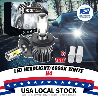 2X H4 LED Headlight Bulbs Hi/Lo Beam 6000K for 1994-2002 Land Rover Discovery Foto 1 de 4