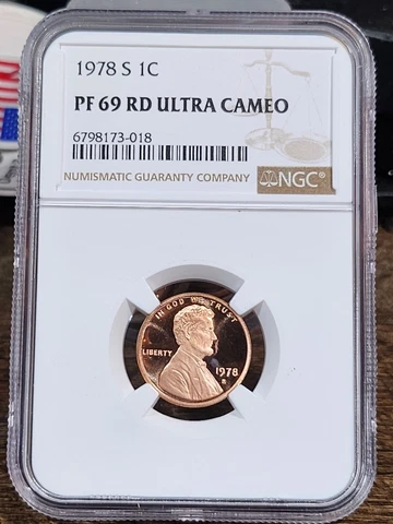 1978 S Lincoln 1c, NGC Certified PF 69 UCAM RD, 018 Cover