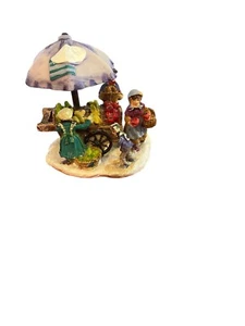 Ombrello Carrello Frutta Verdura Angoli Ciottoli 2003 3,5” Villaggio di Natale - Foto 1 di 5