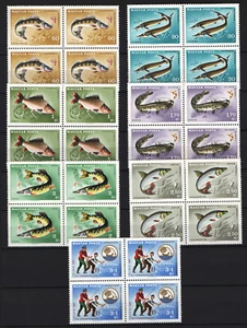 Ungarn 1967. Tiere / Fische Set in 4 Blöcken postfrisch (**) Mi.: 2344-2350 / 22 EUR - Bild 1 von 1