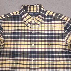 Vintage Ralph Lauren Hemd Herren Medium kariert Custom Fit Button Down bunt - Bild 1 von 13
