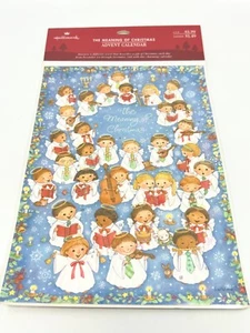NUOVO segno distintivo significato del Natale piccoli angeli avvento calendario dell'Avvento 24 giorni - Foto 1 di 5
