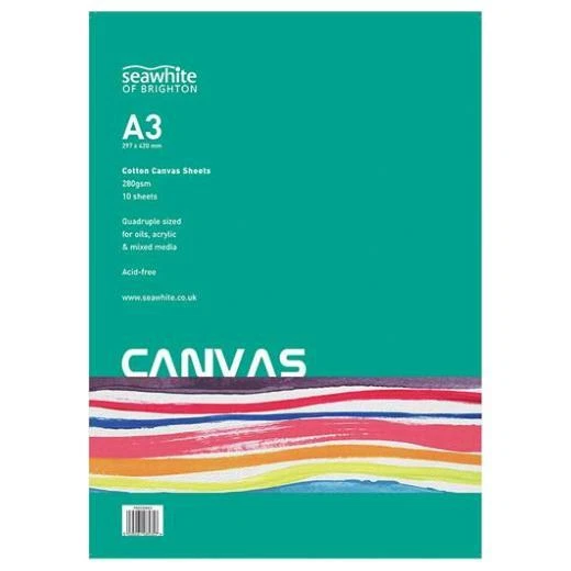 Seawhite 280 gm Baumwolle Canvas Pad 10 Blatt