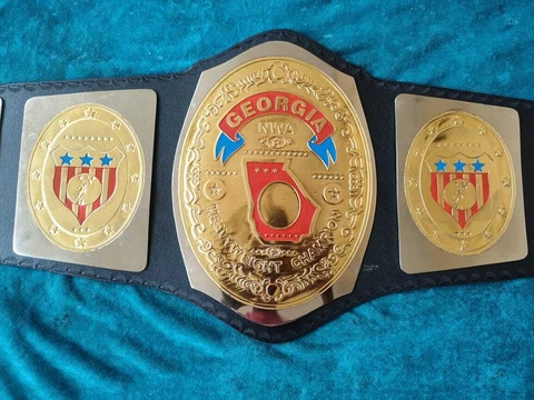 NWA GEORGIA HEAVYWEIGHT WRESTLING Championship BELT ADULT SIZE 2mm ZINC Cover