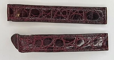 Authentic Cartier Maroon Leather Watch Strap 15/14mm, 85+88mm OEM - Image 1 of 3