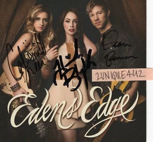 AUTOGRAPHED SIGNED CD INSERT - EDEN'S EDGE Self Titled CD Cover - Picture 1 of 1