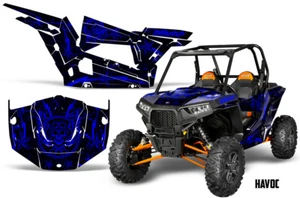UTV Graphics kit Decal for Polaris RZR XP 1000 2D 2013-2018 Havoc Blue - Bild 1 von 3