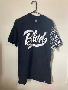 BLVD SUPPLY Short-Sleeve Crew Neck Shirt Men’s Sz XL Palm Trees made in LA/USA - Picture 1 of 4